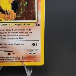 Pokemon TCG - Moltres 12/62 Fossil - Rare Holo - WOTC 1999 - LP - Image 5