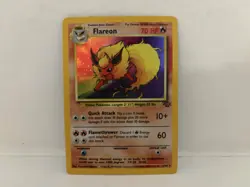 Vintage Pokemon TCG - Flareon Jungle 3/64 Holo Unlimited - Holo Rare - LP - Image 1