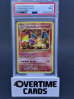 2016 Pokemon XY Charizard 11/108 Evolutions - Holo PSA 9 - Image 1