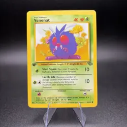 Pokemon Venonat 63/64 First Edition Jungle Regular -LP - Image 1