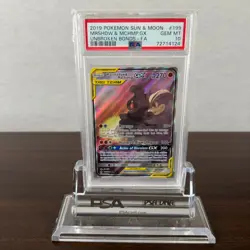 Pokemon Marshadow & Machamp GX 199/214 Full Alt Unbroken Bonds PSA 10 GEM MINT - Image 1