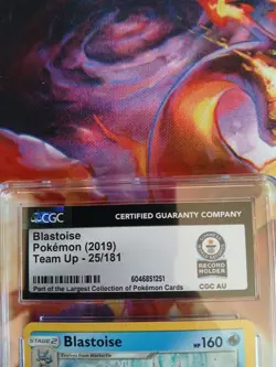 Pokemon TCG Blastoise Graded Guinness World Record Holder - Image 4