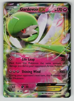 Gardevoir EX 105/160 Holo Rare EX Primal Clash Pokemon NM - Image 1