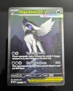 POKEMON MEGA ABSOL EX 180/132 ME01 HOLO DARKNESS RARE 280HP 200 NM - Image 1