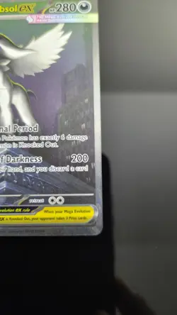 POKEMON MEGA ABSOL EX 180/132 ME01 HOLO DARKNESS RARE 280HP 200 NM - Image 5