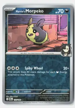 Marnie's Morpeko 137/182 Destined Rivals Pokemon Reverse Holo NM Mina Nakai - Image 1