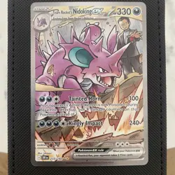 Pokemon TCG Team Rockets Nidoking EX 233/182 Destined Rivals PSA 10 Contender - Image 1