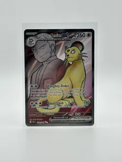 Team Rockets Persian ex 219/182 Ultra Rare Pokemon TCG Destined Rivals - Image 1