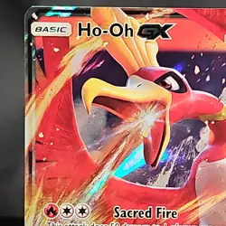 Pokemon Ho-Oh GX Ultra Rare Full Art Holo 21/147 Sm-Burning Shadows 2017 LP-NM - Image 2