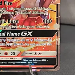 Pokemon Ho-Oh GX Ultra Rare Full Art Holo 21/147 Sm-Burning Shadows 2017 LP-NM - Image 4