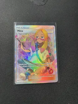 Pokemon Mina Trainer Supporter Full Art Ultra Rare 211/214 Sm-Lost Thunder Engl… - Image 1