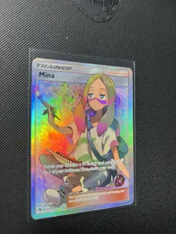 Pokemon Mina Trainer Supporter Full Art Ultra Rare 211/214 Sm-Lost Thunder Engl… - Image 3
