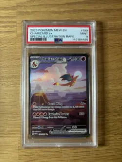 Pokemon Charizard EX Sir 199/165 English PSA 9 Mint - Image 1