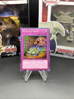 Yugioh! NM Reckless Greed - LCYW-EN285 - Super Rare - Unlimited Edition NM - Image 1