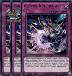 Yugioh! 3x Centur-Ion Phalanx MP25-EN295 Ultra Rare 1st Ed NM - Image 1