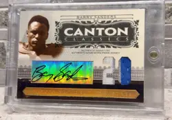 2006 Playoff National Treasures Barry Sanders AUTO GAME USED Jersey Patch Lions - Image 1