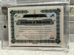 2006 Playoff National Treasures Barry Sanders AUTO GAME USED Jersey Patch Lions - Image 2