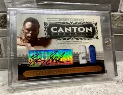 2006 Playoff National Treasures Barry Sanders AUTO GAME USED Jersey Patch Lions - Image 3