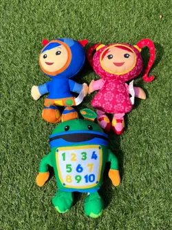Team Umizoomi milli Bot and Geo 9" plush soft toy set 9" - Image 2