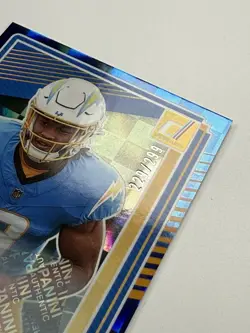 Omarion Hampton RC Auto /299 2025 Donruss The Rookies Blue Autograph Chargers - Image 2