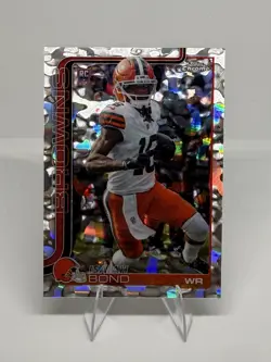 Isaiah Bond #341 Topps Chrome 2025 Football FDI Molten Mercury Refractor /6 - Image 1