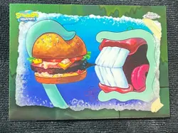 2025 TOPPS CHROME SPONGEBOB "JUST ONE BITE" #GO-1 GROSS OUT Case Hit SP Sharp! - Image 1