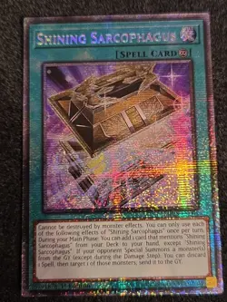 Yugioh! Shining Sarcophagus MP25-EN005 Mega Pack STARLIGHT Rare - Image 1