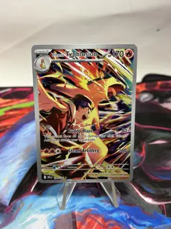 Pokemon TCG Ethan's Typhlosion Destined Rivals Illustration Rare Card 190/182 - Image 1