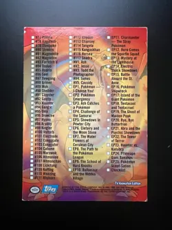 Pokemon Series 2 Topps Trading Cards Checklist - Image 2