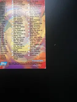 Pokemon Series 2 Topps Trading Cards Checklist - Image 3