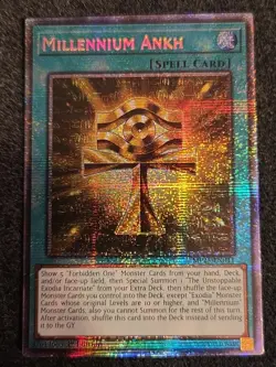 1x (M/NM) - Millennium Ankh - MP25-EN011 - Starlight Rare - 1st Edition Yugioh - Image 1