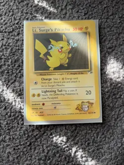Pokemon Card - Lt. Surge's Pikachu Gym Heroes 81/132 - Image 1
