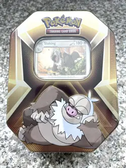 2024 Pokemon Collectors Tin Slaking New Factory Sealed Cards - Image 1