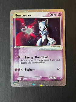 2003 Mewtwo Ex 101/109 Holo Rare Pokemon Card - Ruby and Sapphire Set - Image 2