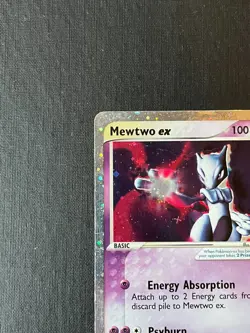 2003 Mewtwo Ex 101/109 Holo Rare Pokemon Card - Ruby and Sapphire Set - Image 3