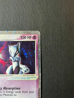 2003 Mewtwo Ex 101/109 Holo Rare Pokemon Card - Ruby and Sapphire Set - Image 4