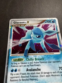 Glaceon LV.X 98/100 Majestic Dawn Holo Pokemon Card - Image 3