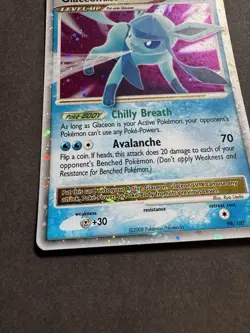Glaceon LV.X 98/100 Majestic Dawn Holo Pokemon Card - Image 4