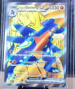 Cynthia's Garchomp EX 215/182 Destined Rivals Ultra Rare Card NM - Image 1