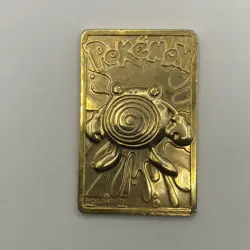 Pokemon Poliwhirl #61 1999 Burger King Gold Plated Trading Card - Image 1