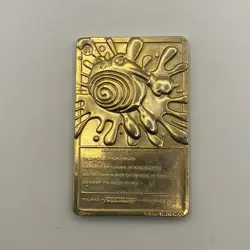 Pokemon Poliwhirl #61 1999 Burger King Gold Plated Trading Card - Image 2