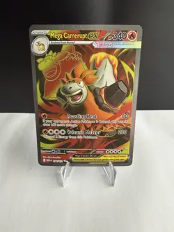 Pokemon TCG Mega Evolution Mega Camerupt EX Full Art Ultra Rare Card 156/132 NM - Image 1