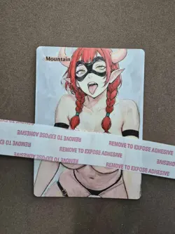 Mtg Altered Art Hand Painted Anime - Image 1