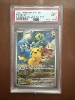2023 Pokemon SVP en Paldea Evolved Pikachu Center Promo #027 - Image 1
