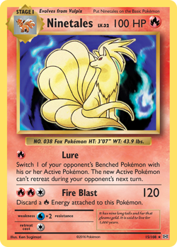 Ninetales 15/108 Holo Rare Evolutions Pokemon Holo Near Mint - Image 1