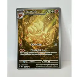 Pokemon Ninetales 199/197 SV03 Obsidian Flames Illustration Rare Full Art Holo - Image 1
