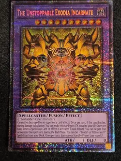 Yugioh! The Unstoppable Exodia Incarnate MP25-EN008 Mega Pack STARLIGHT Rare - Image 1