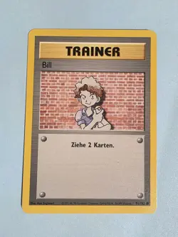 1999 Bill (Trainer) 91/102 - German - Base Set - NM Pokemon TCG - WotC - Image 1