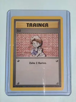 1999 Bill (Trainer) 91/102 - German - Base Set - NM Pokemon TCG - WotC - Image 2
