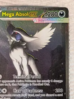 Pokemon Mega Absol EX 180/132 Me01 Mega Evolution Full Art Holo Special Rare - Image 4